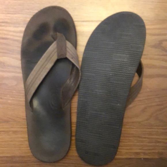 worn flip flops